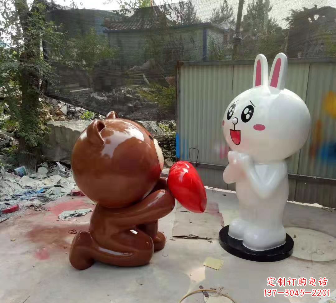 聊城玻璃钢卡通熊猫雕塑精美的动物雕塑