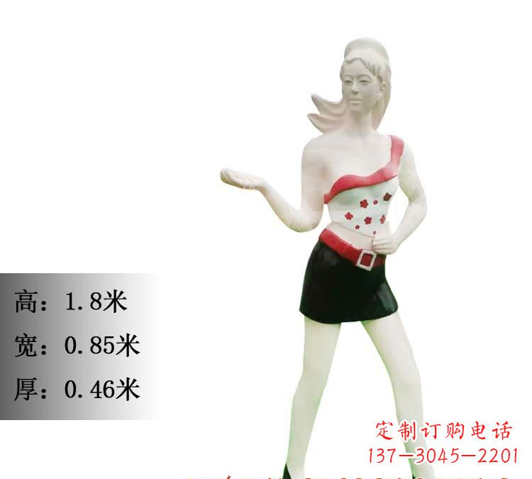 聊城玻璃钢美女雕塑精致细腻的艺术精品