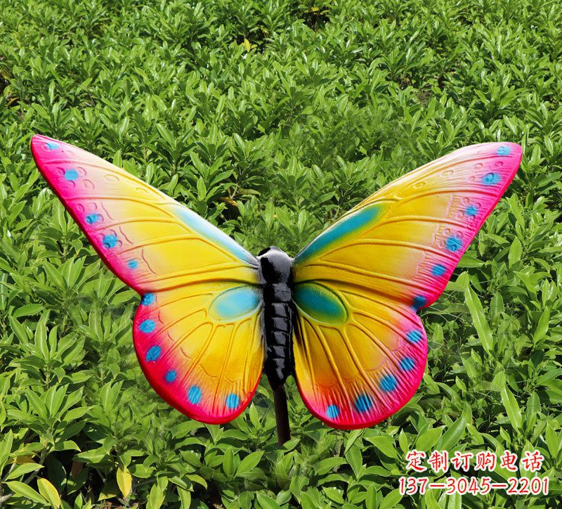聊城玻璃钢树脂仿真蝴蝶雕塑
