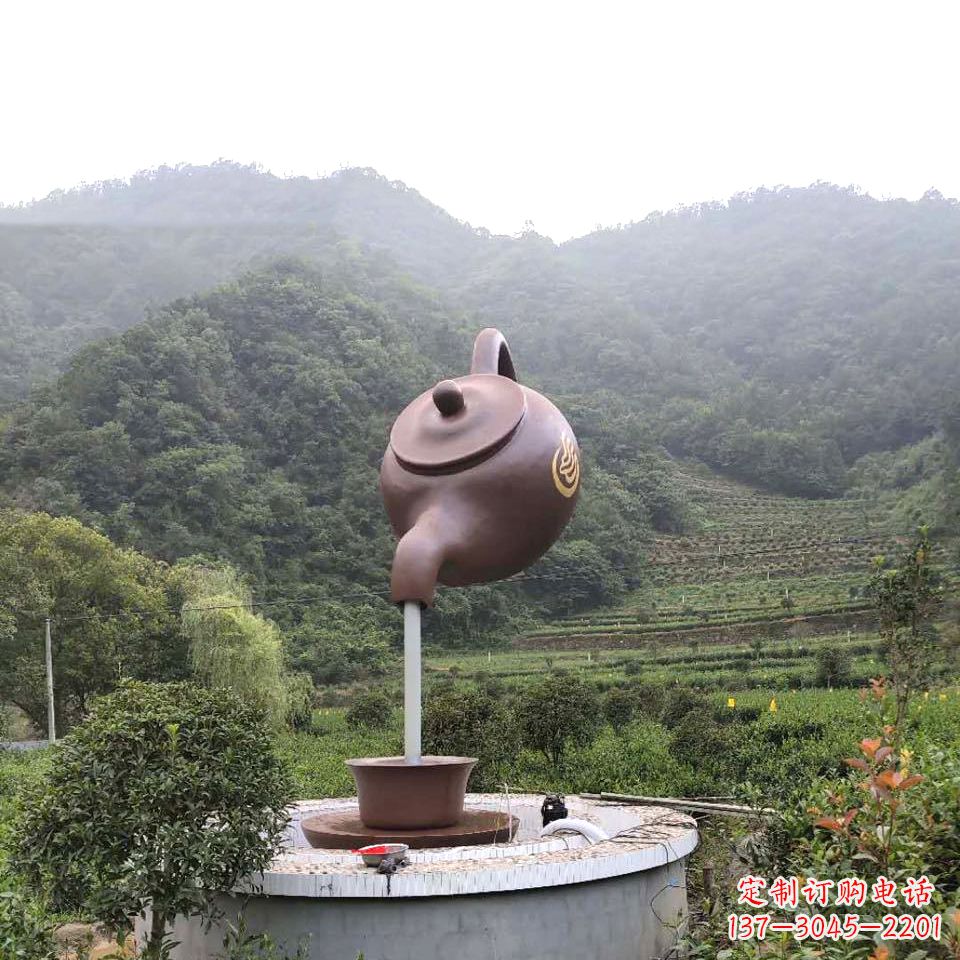 聊城玻璃钢天壶喷泉精致而神奇的雕塑