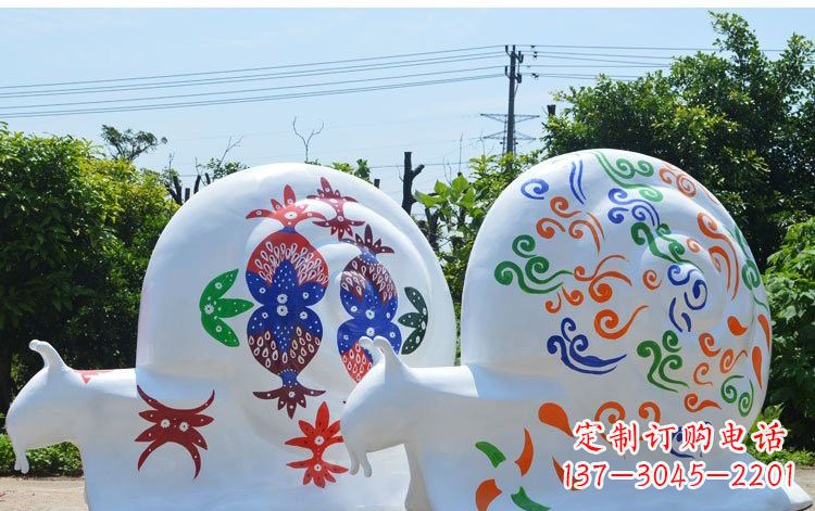 聊城玻璃钢蜗牛一种精美的雕塑