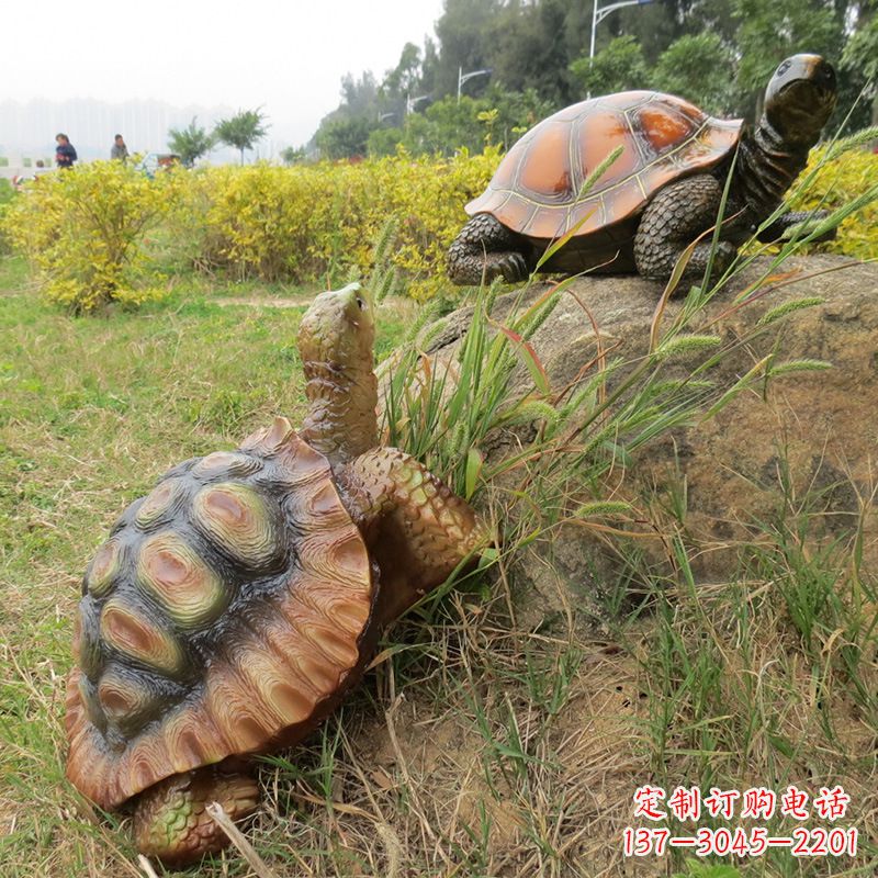 聊城玻璃钢乌龟雕塑别致而古朴