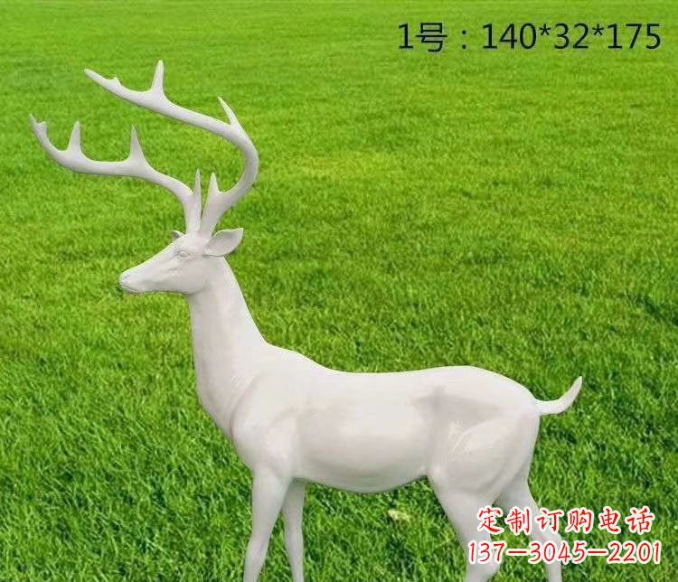 聊城玻璃钢小鹿古朴清新的动物雕塑