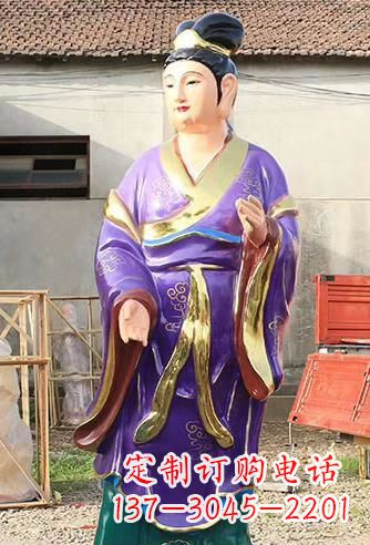 聊城玻璃钢宗教庙宇彩绘八仙神像