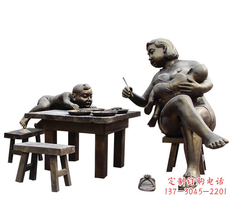 聊城母爱雕塑儿童公园中的精美雕塑