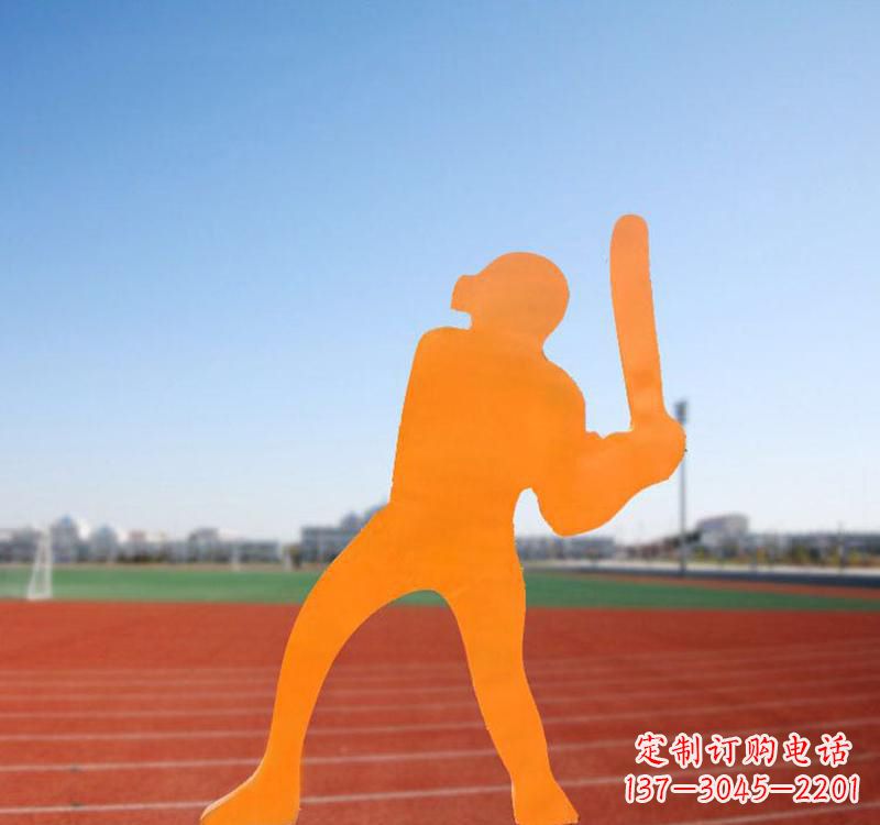 聊城棒球运动人物雕塑传承棒球精神