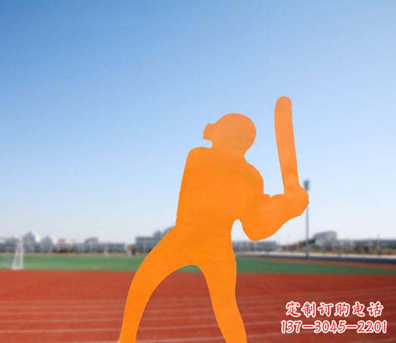 聊城不锈钢棒球雕塑精美的艺术品