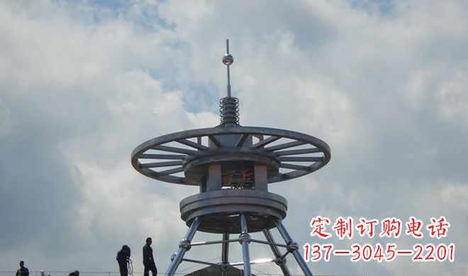 聊城不锈钢避雷针雕塑——安全守护者