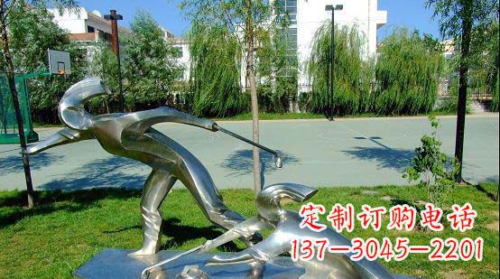 聊城不锈钢冰壶雕塑艺术与运动的完美结合
