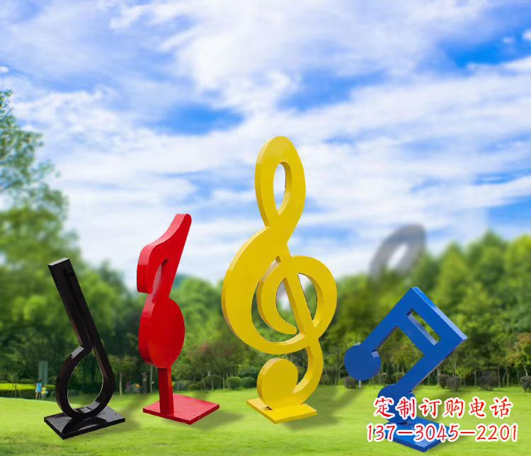 聊城精美的不锈钢音符雕塑