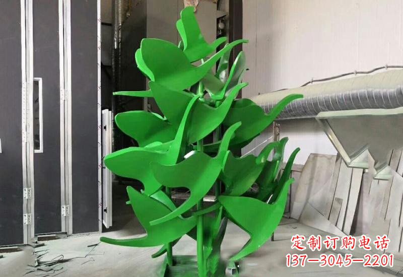 聊城优雅美观的不锈钢彩色大雁雕塑