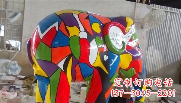 聊城不锈钢大象雕塑点缀景观的精美艺术品