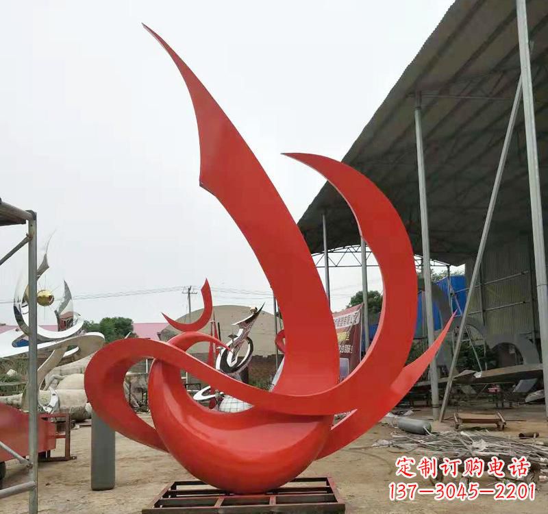 聊城不锈钢彩色凤凰雕塑传承东方美学
