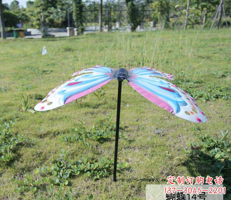 聊城不锈钢彩色蝴蝶雕塑艺术之美