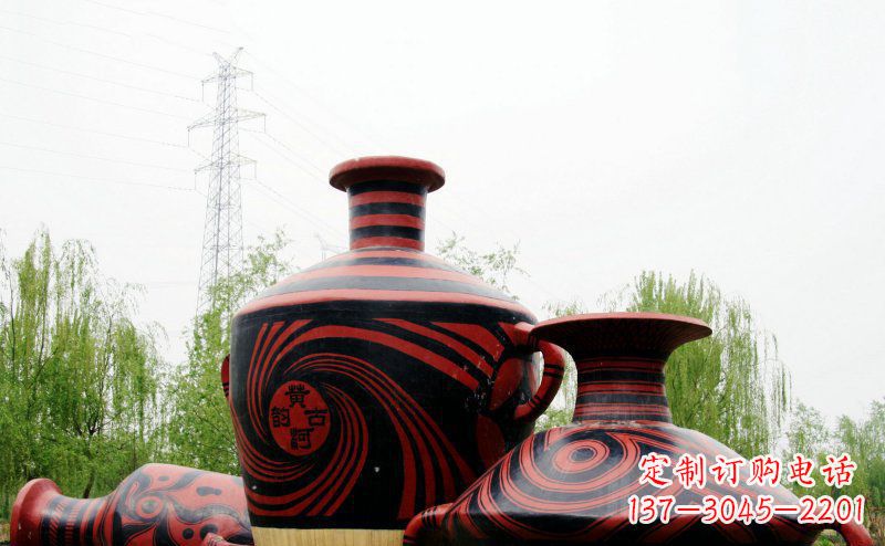 聊城不锈钢彩色花盆雕塑让空间更加精致