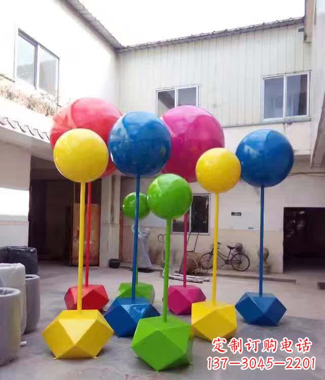 聊城不锈钢彩色气球雕塑艺术的绚丽缤纷