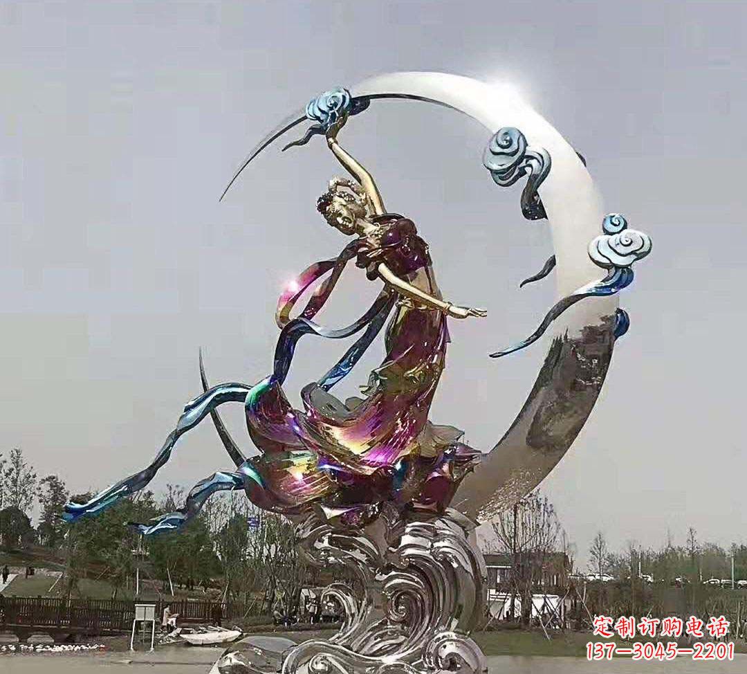 聊城不锈钢嫦娥奔月雕塑