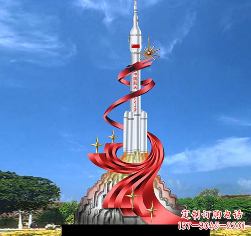 聊城嫦娥飞天——不锈钢嫦娥雕塑