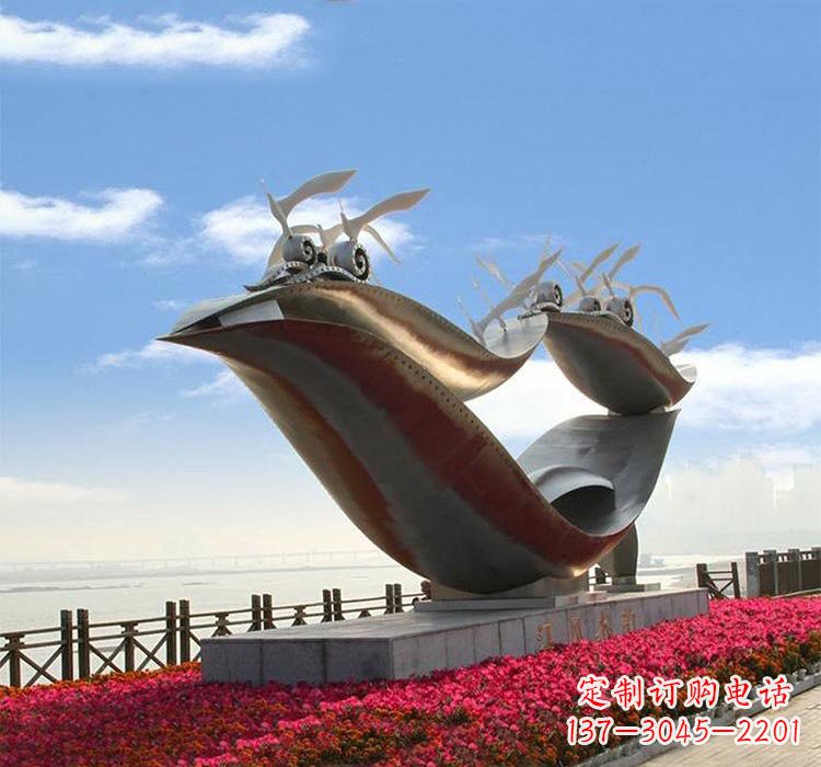 聊城海鸥雕塑——点缀不锈钢城市