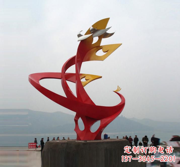 聊城精美的不锈钢凤凰雕塑