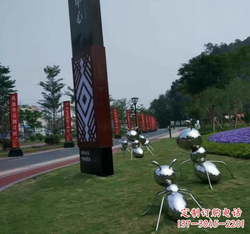 聊城不锈钢蚂蚁雕塑精美的艺术精品