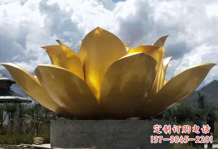 聊城不锈钢莲花雕塑——精美绝伦