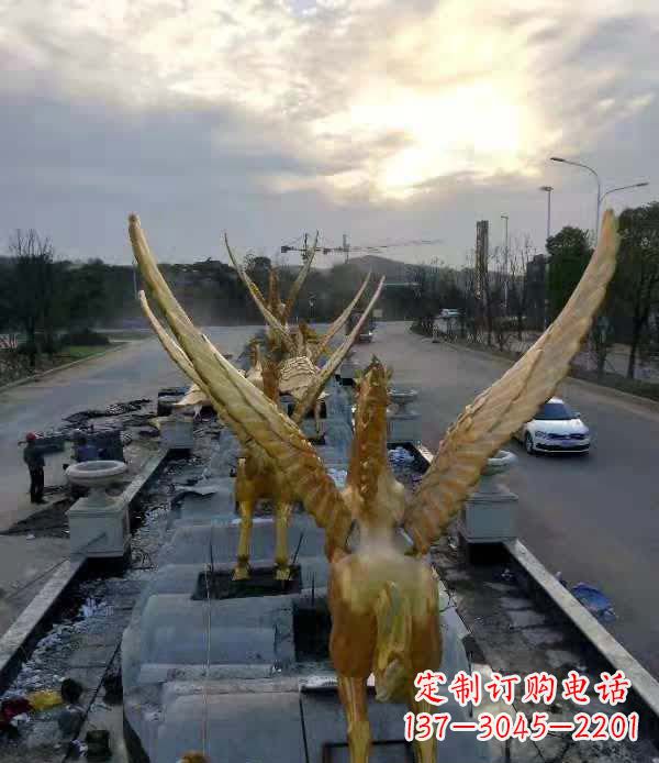 聊城不锈钢城市飞龙——雕塑作品精美绝伦