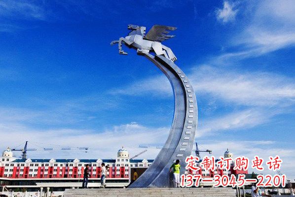 聊城精美不锈钢飞马雕塑