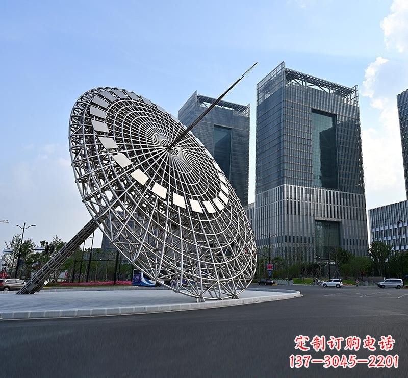 聊城不锈钢城市璀璨的摩天轮雕塑