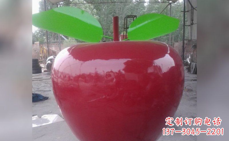 聊城不锈钢苹果雕塑描绘出美丽的景观