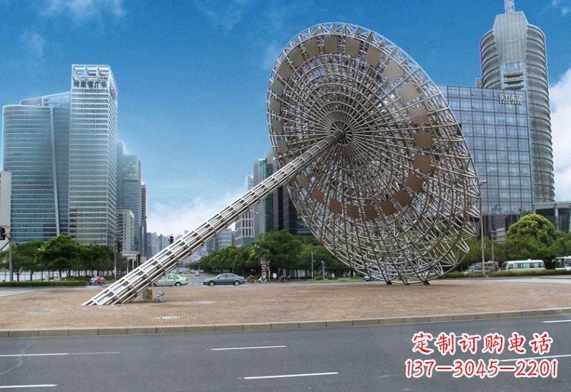 聊城不锈钢城市日晷雕塑——缔造城市新景观