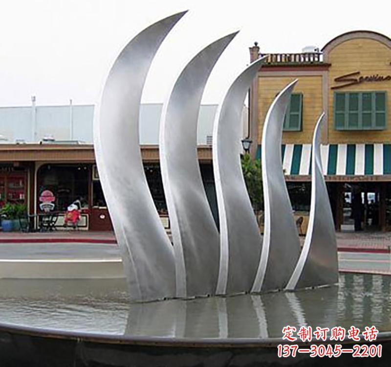 聊城不锈钢城市艺术翅膀雕塑羽翼展翔