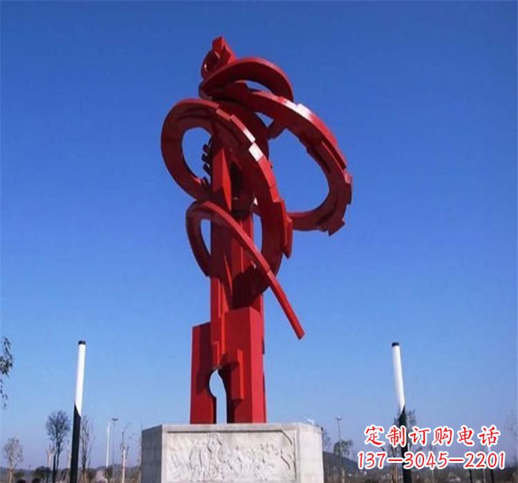 聊城不锈钢齿轮雕塑把技术艺术完美结合
