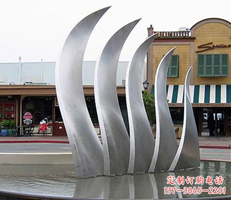 聊城不锈钢翅膀雕塑给空中带来力量与美丽