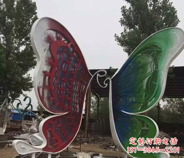 聊城不锈钢蝴蝶公园动物雕塑