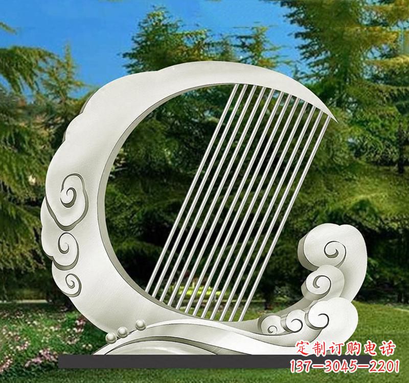 聊城精美的不锈钢月亮雕塑