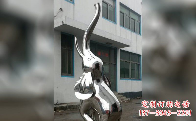 聊城精致的不锈钢大象雕塑