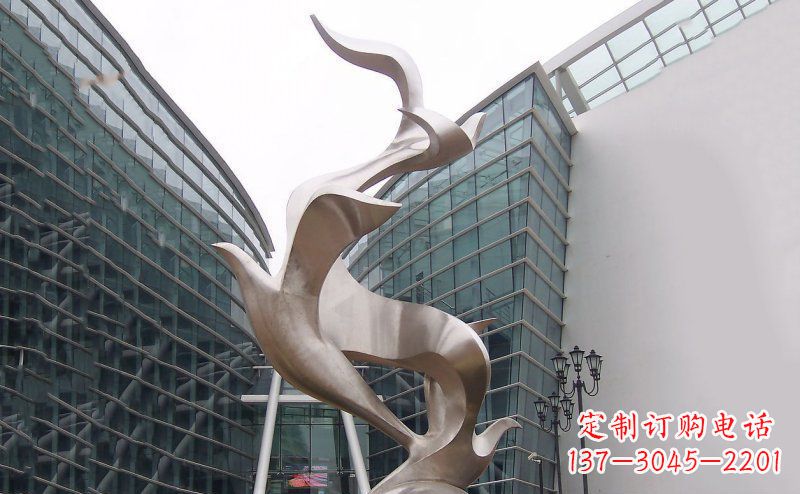 聊城不锈钢大雁雕塑
