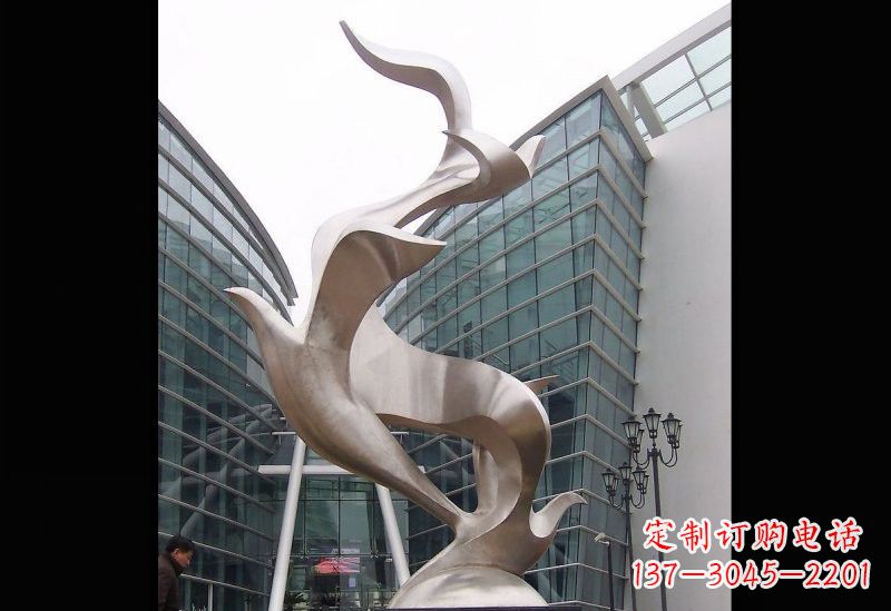 聊城精美的不锈钢大雁雕塑