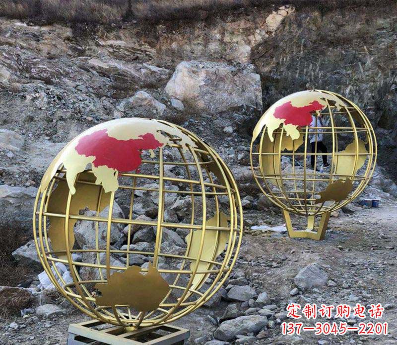 聊城不锈钢制作的地球雕塑