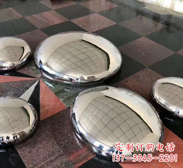 聊城精致的不锈钢鹅卵石雕塑