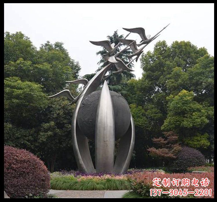聊城不锈钢天鹅雕塑