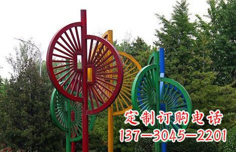 聊城不锈钢风车雕塑——动态美的艺术结晶