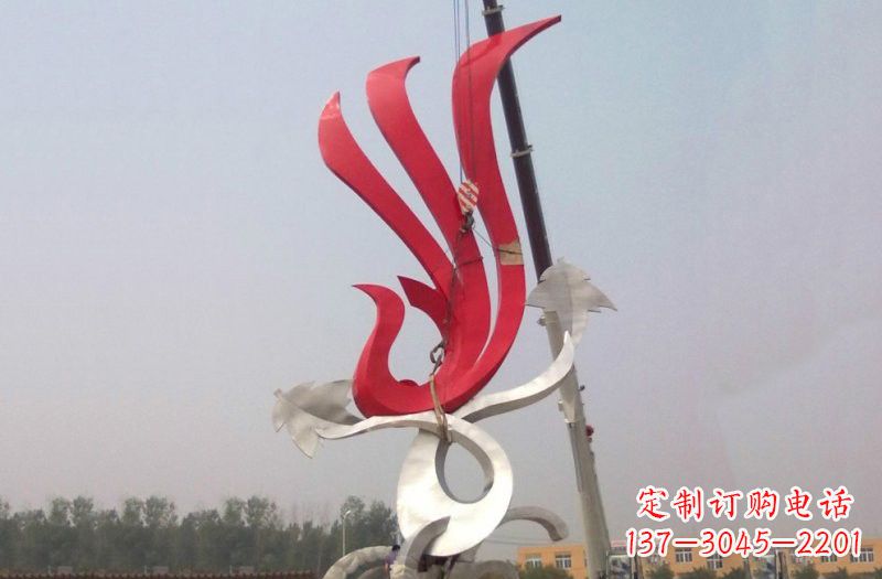 聊城不锈钢凤凰雕塑安装介绍