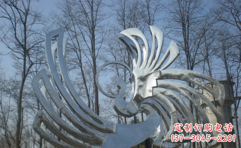 聊城精美的不锈钢凤凰雕塑