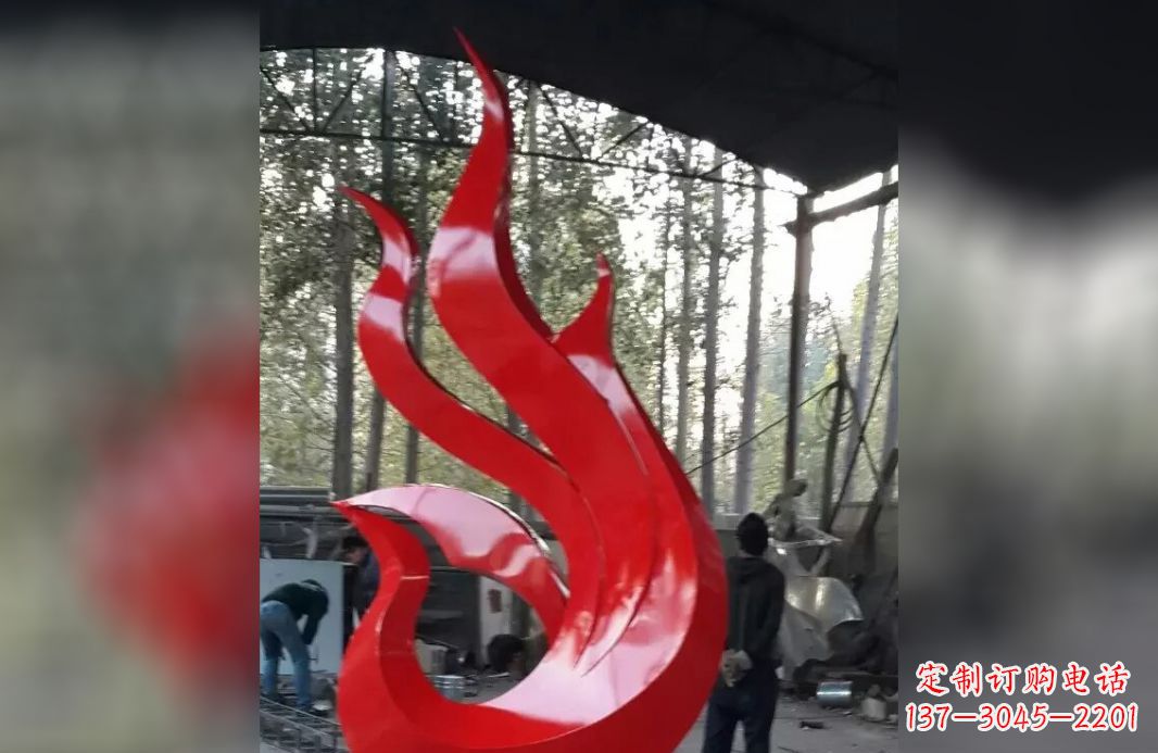 聊城不锈钢凤凰雕塑美轮美奂