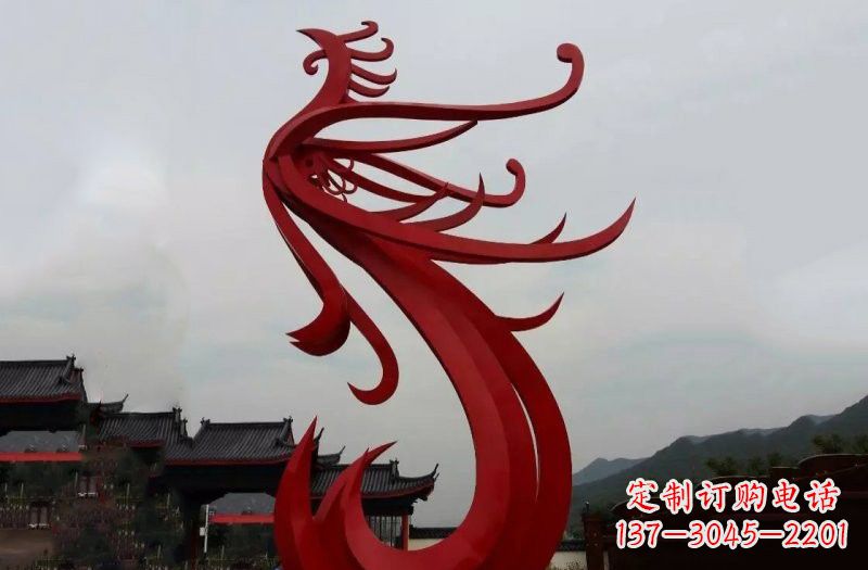 聊城精美不锈钢凤凰雕塑
