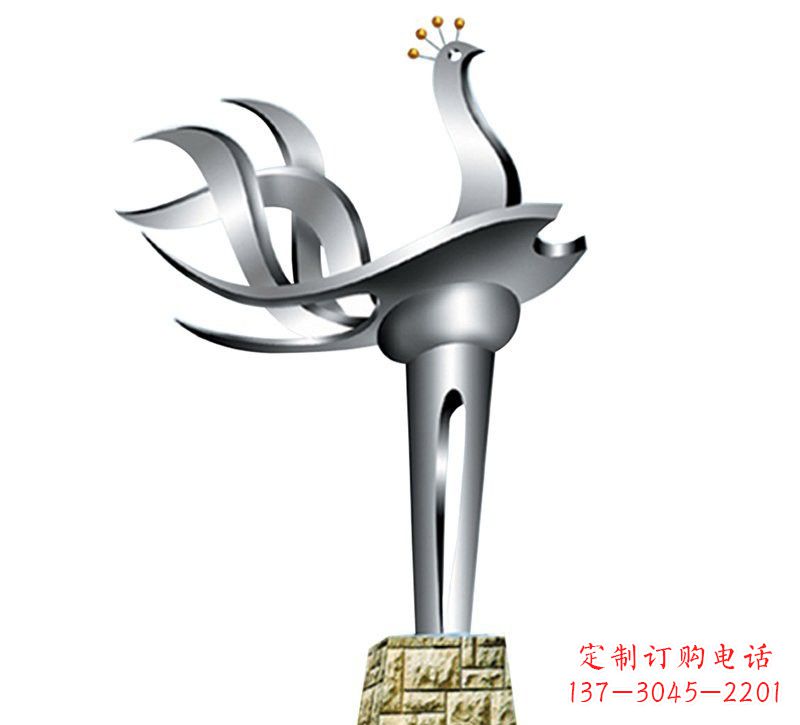 聊城不锈钢凤凰雕塑——精致的艺术之作