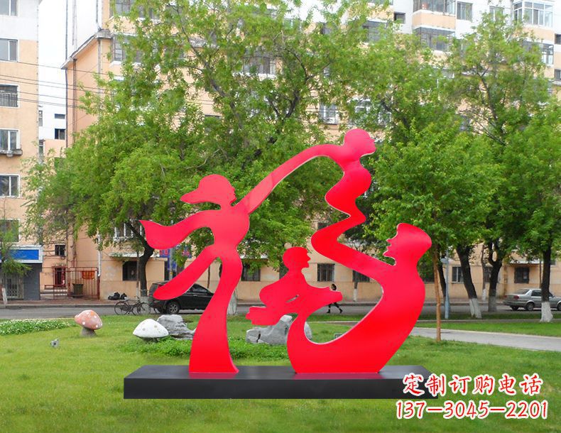 聊城不锈钢福字雕塑