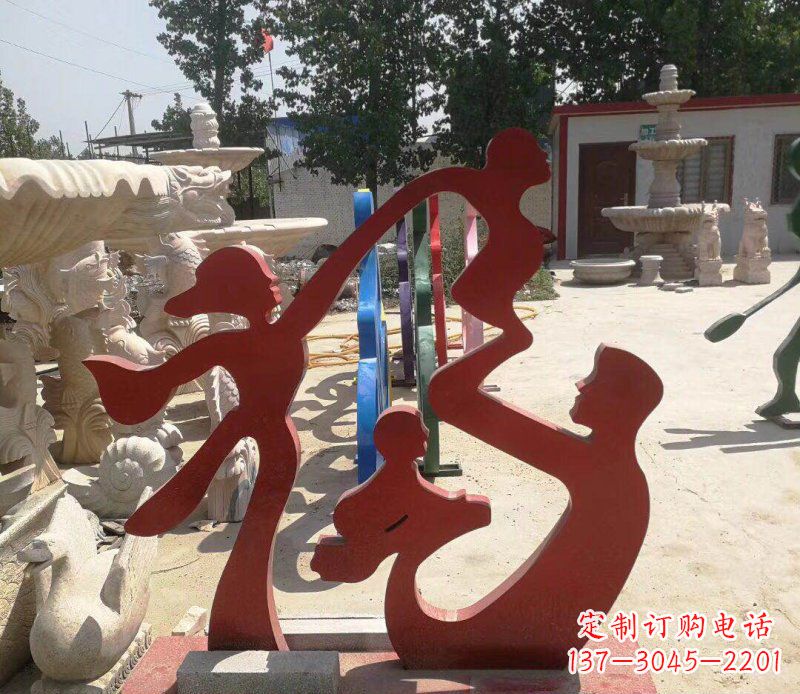 聊城不锈钢福字雕塑